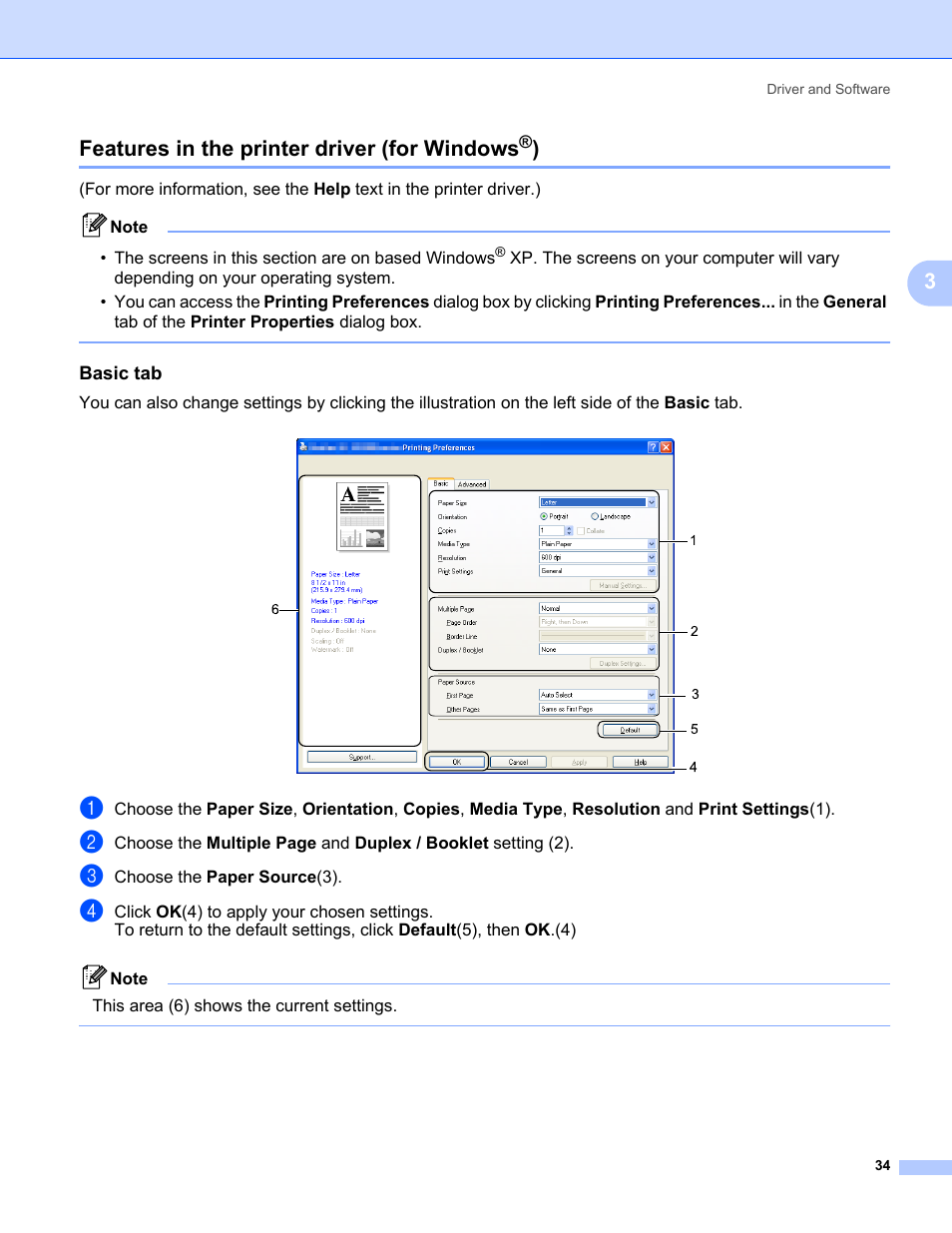 Features in the printer driver (for windows®), Features in the printer driver (for windows, 3features in the printer driver (for windows | Konica Minolta bizhub 20P User Manual | Page 44 / 161