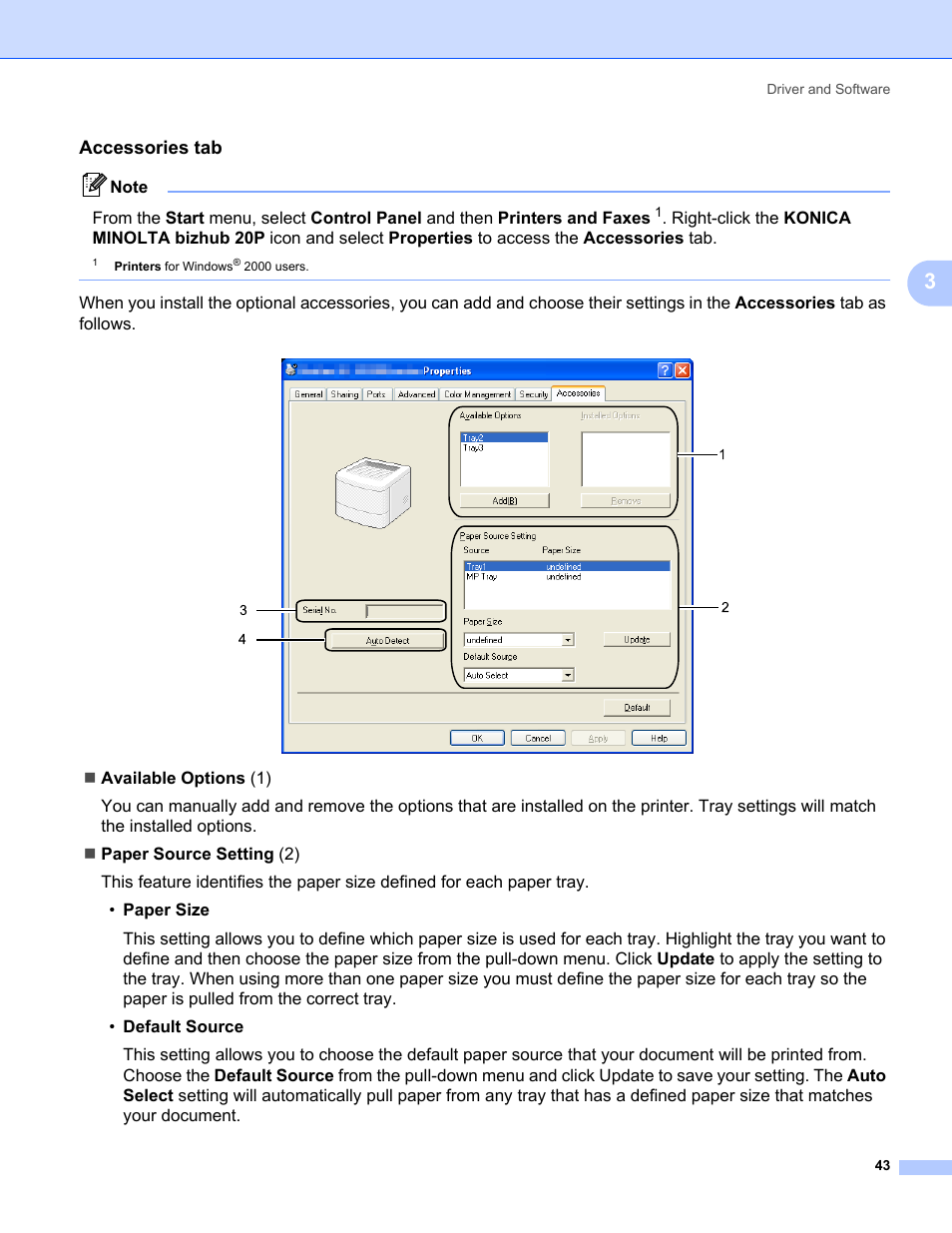 Accessories tab | Konica Minolta bizhub 20P User Manual | Page 53 / 161