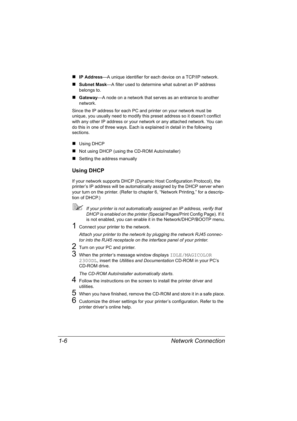 Konica Minolta MAGICOLOR 2300 User Manual | Page 12 / 72
