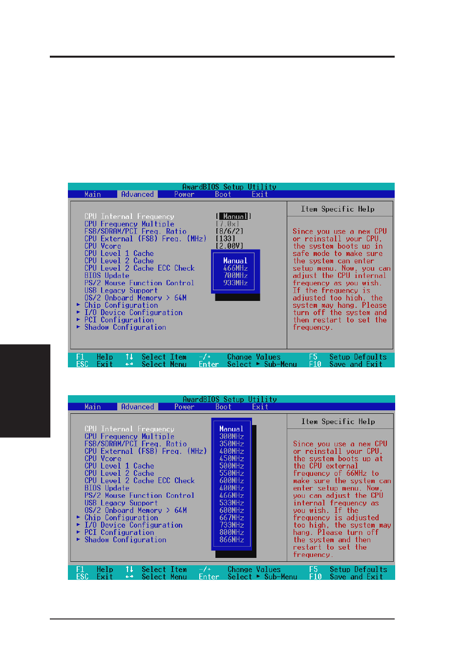 Bios setup | Asus INTEL CUW(E)-FX User Manual | Page 58 / 128