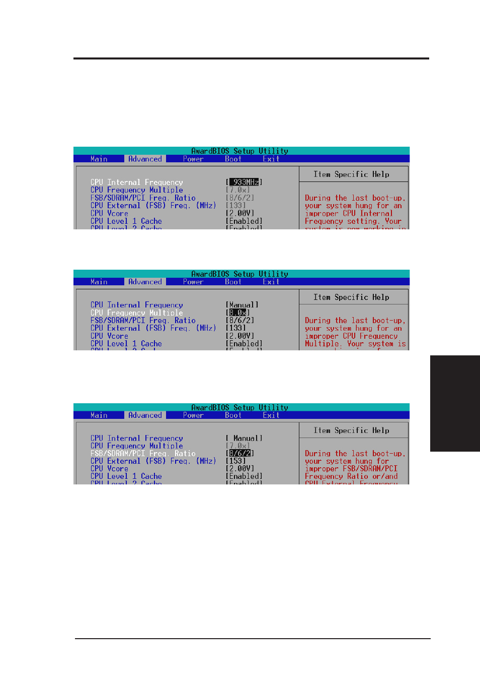 Bios setup | Asus INTEL CUW(E)-FX User Manual | Page 59 / 128