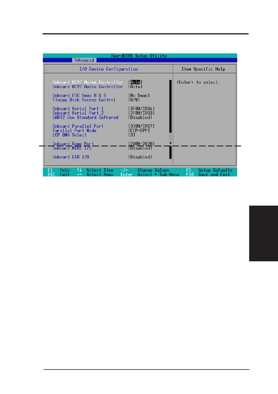 Bios setup, 2 i/o device configuration | Asus INTEL CUW(E)-FX User Manual | Page 63 / 128