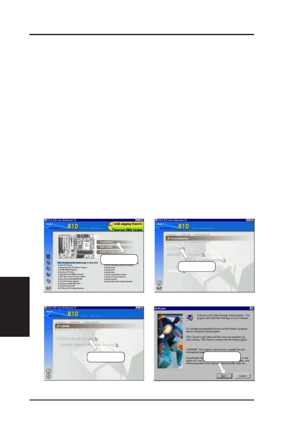 Software setup, 4 ldcm local setup, System requirements | Asus INTEL CUW(E)-FX User Manual | Page 82 / 128