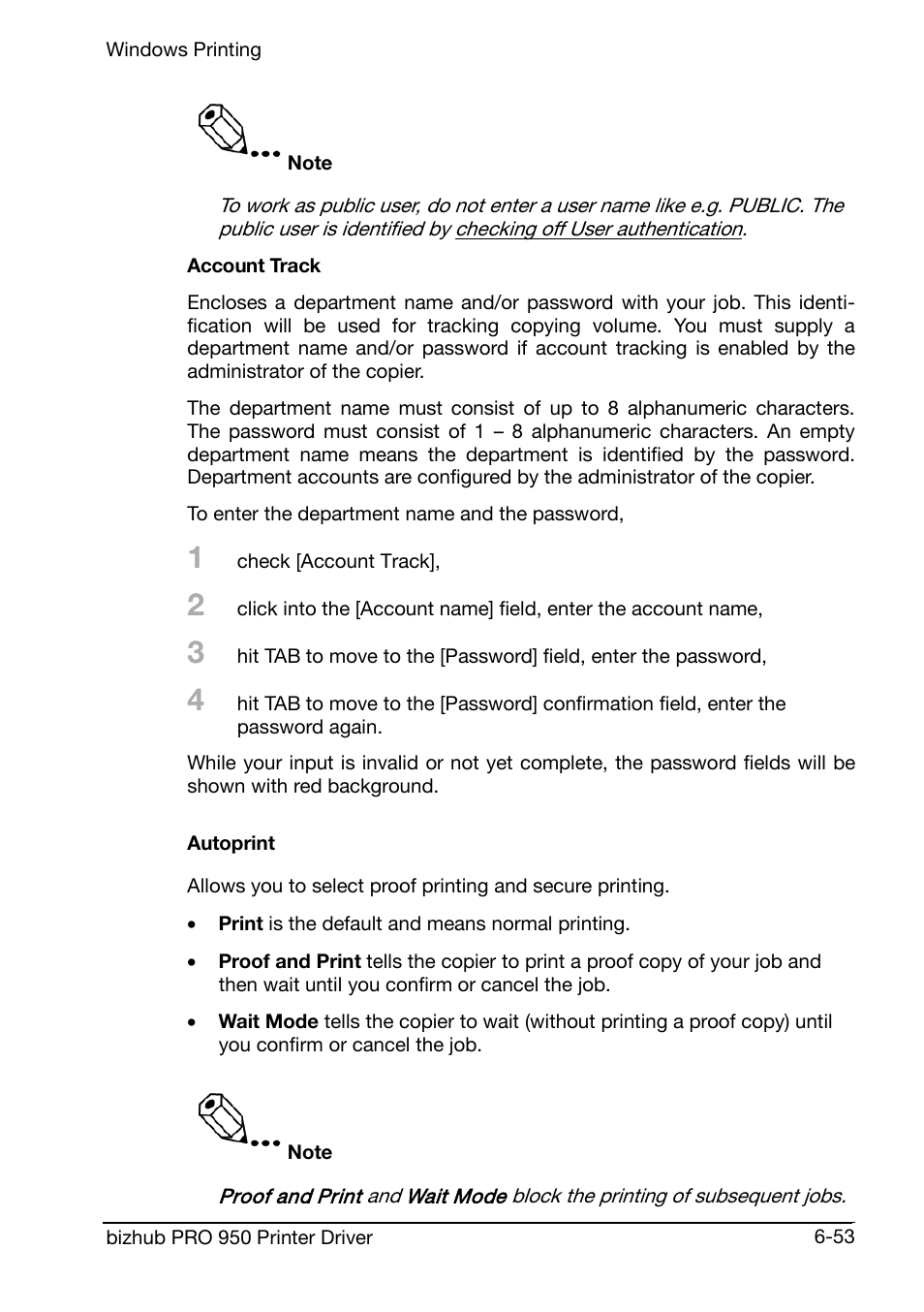 Autoprint | Konica Minolta bizhub PRO 950 User Manual | Page 117 / 160