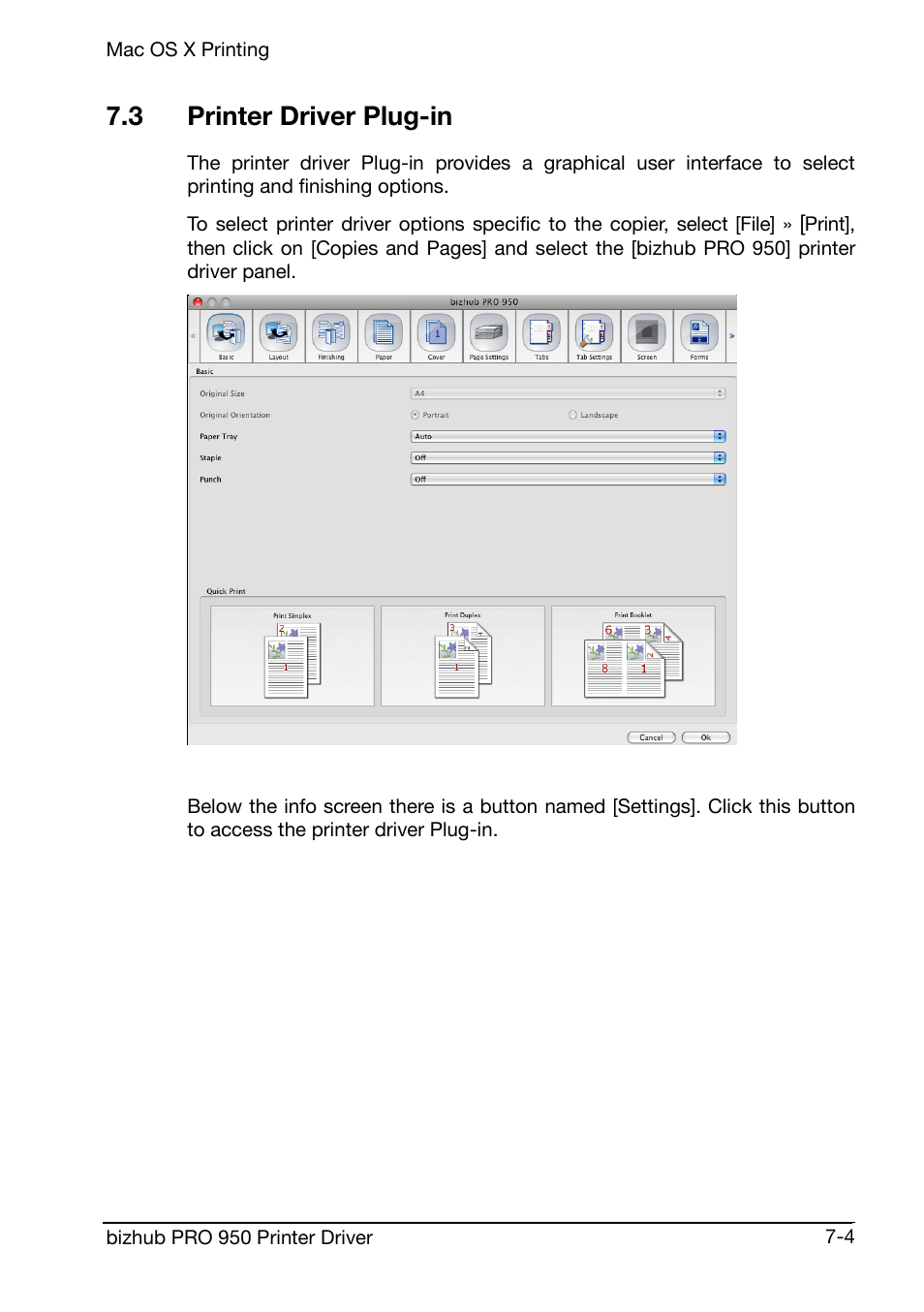 3 printer driver plug-in | Konica Minolta bizhub PRO 950 User Manual | Page 128 / 160