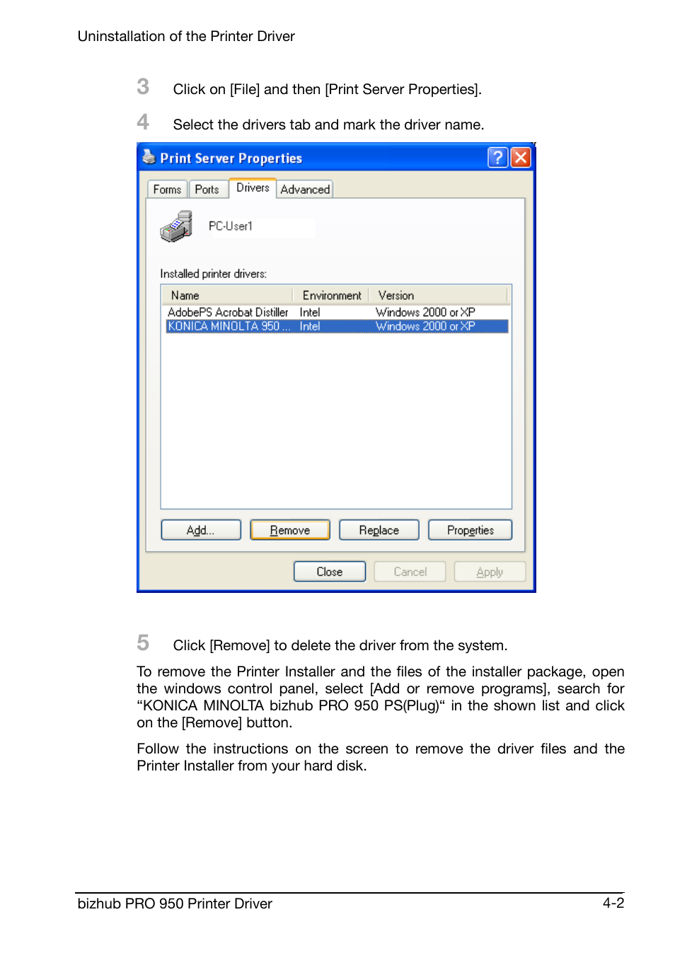 Konica Minolta bizhub PRO 950 User Manual | Page 41 / 160