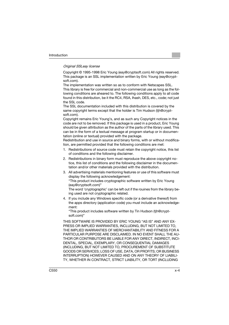 Konica Minolta bizhub C550 User Manual | Page 5 / 427