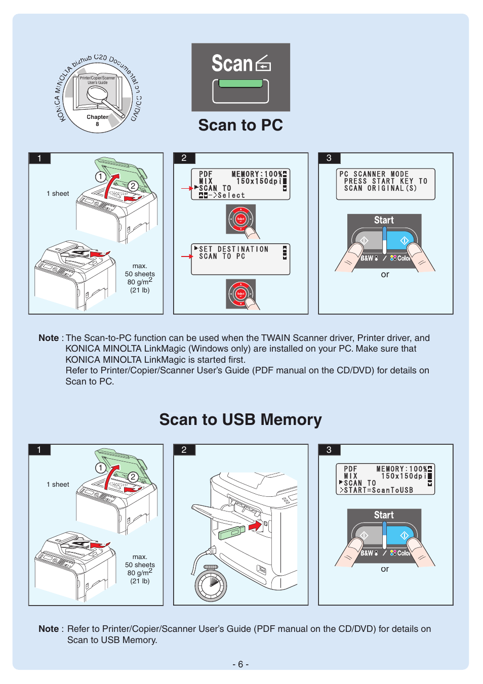 Or 3 1 2 | Konica Minolta bizhub C20X User Manual | Page 6 / 12