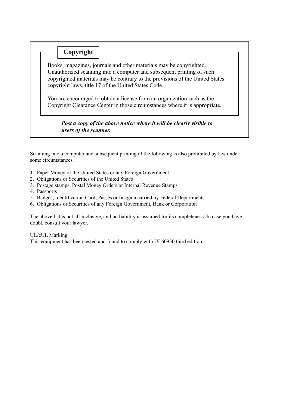 Copyright | Konica Minolta PS5000C User Manual | Page 10 / 74