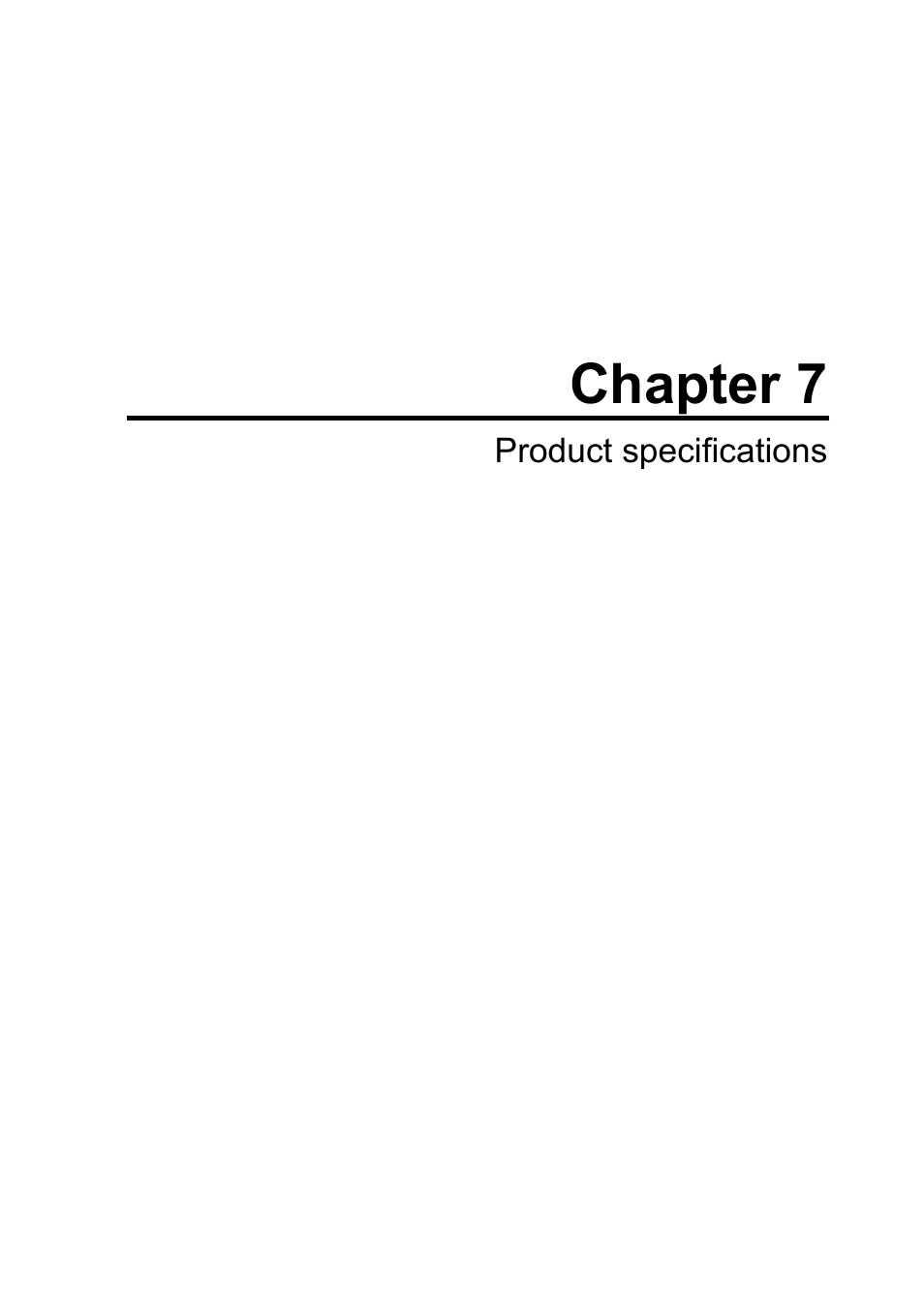 Chapter 7, Product specifications | Konica Minolta PS5000C User Manual | Page 69 / 74