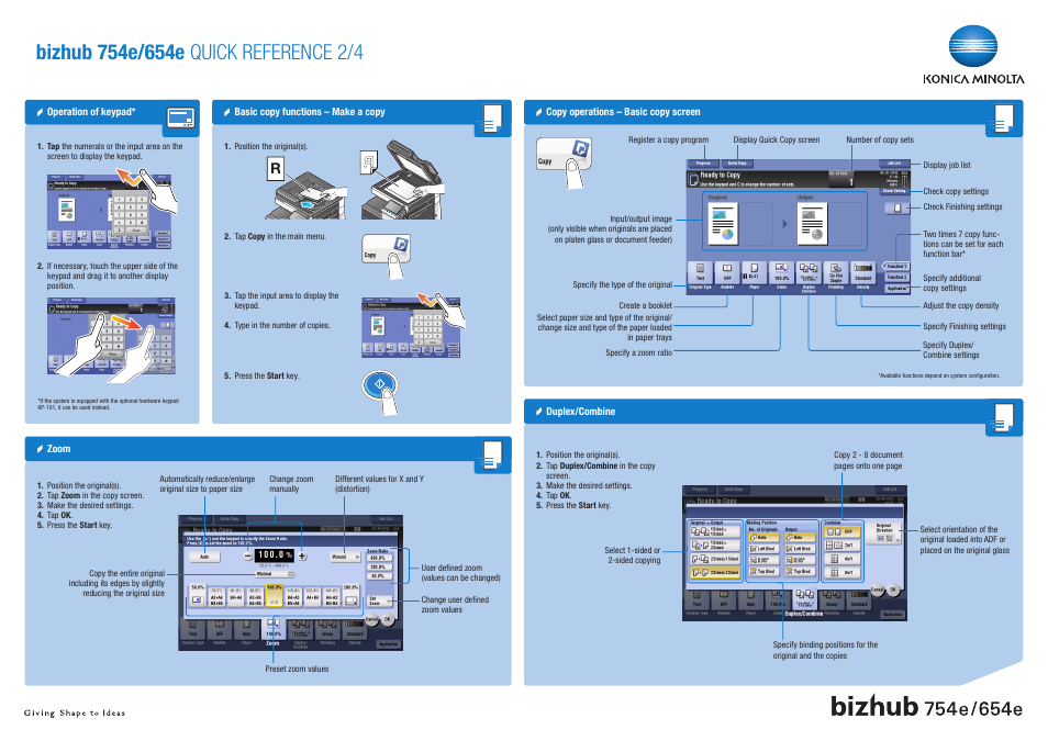 Konica Minolta bizhub 754e User Manual | Page 2 / 4