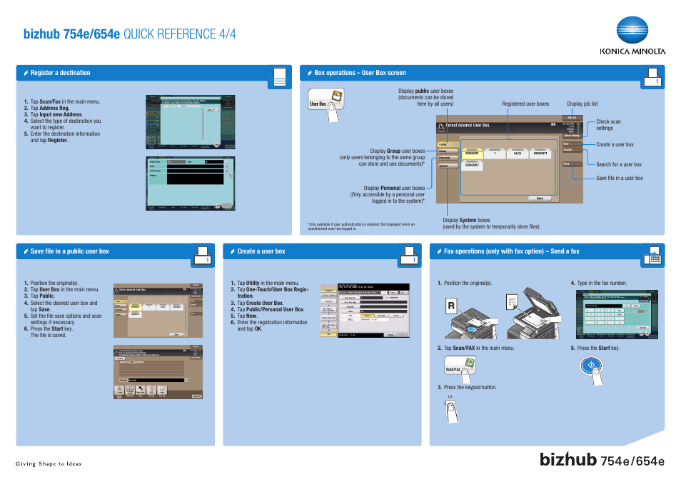 Konica Minolta bizhub 754e User Manual | Page 4 / 4