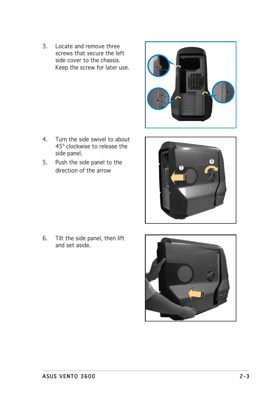 Asus Gaming Machine Chassis Kit VENTO 3600 User Manual | Page 19 / 36