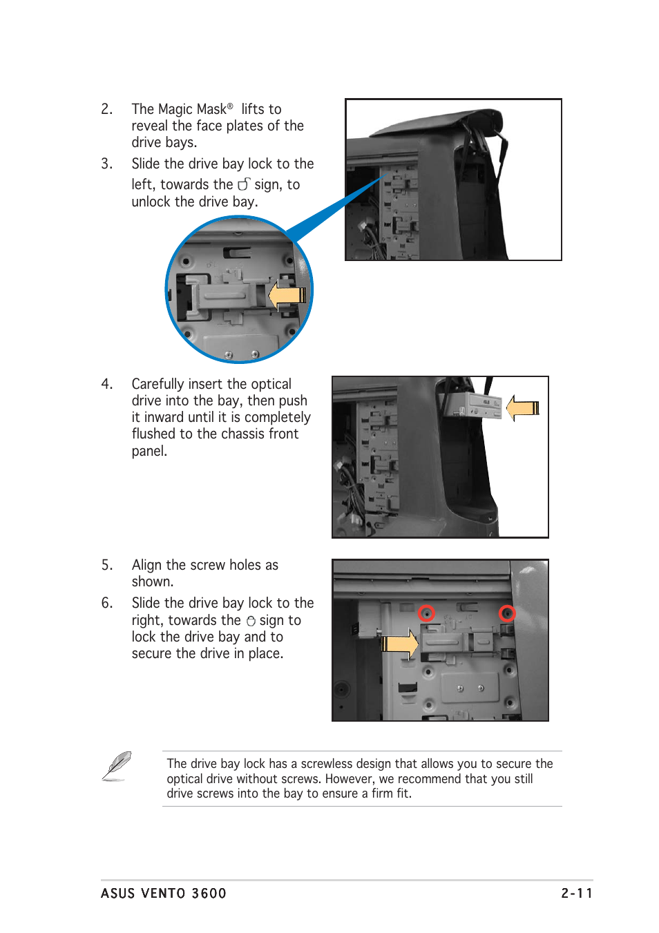 Asus Gaming Machine Chassis Kit VENTO 3600 User Manual | Page 27 / 36