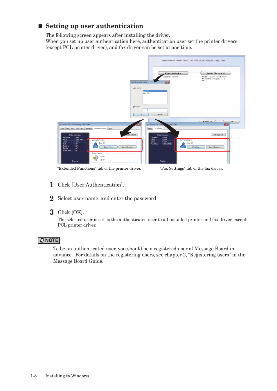 Setting up user authentication | Konica Minolta bizhub 25e User Manual | Page 15 / 120