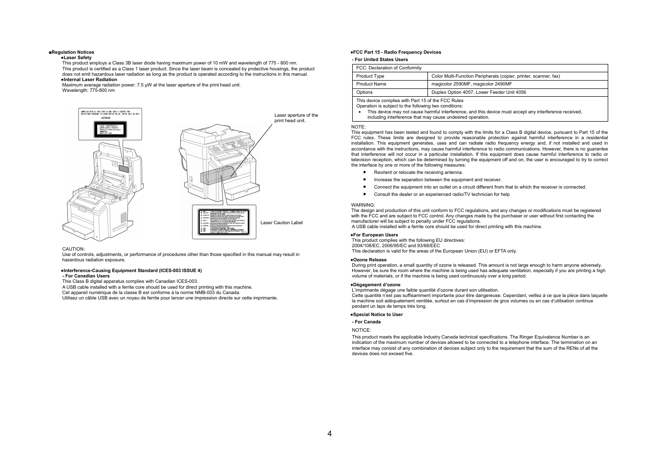 Konica Minolta magicolor 2590MF User Manual | Page 3 / 49