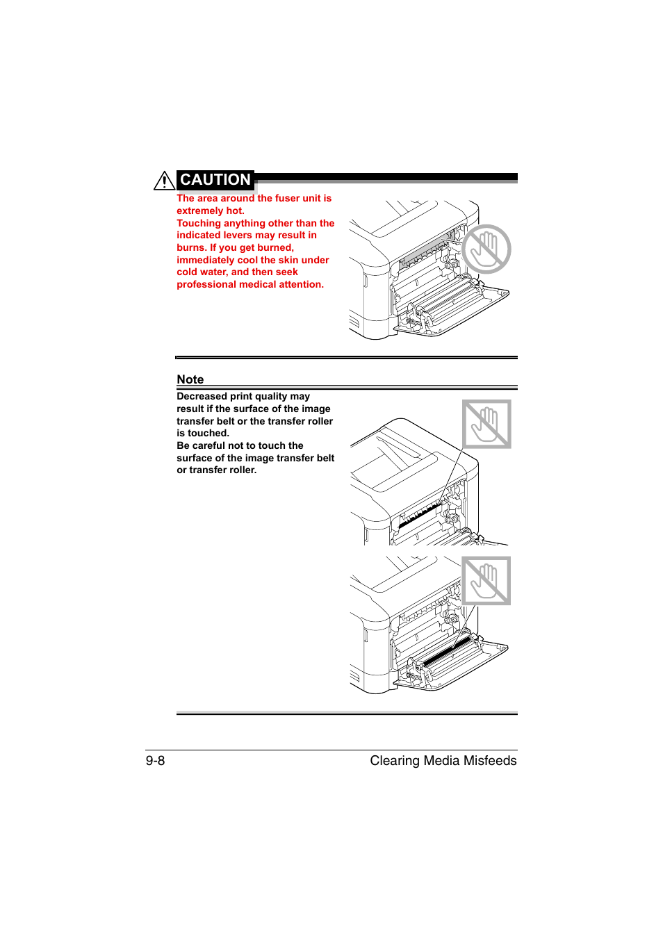 Caution | Konica Minolta bizhub C35P User Manual | Page 213 / 280