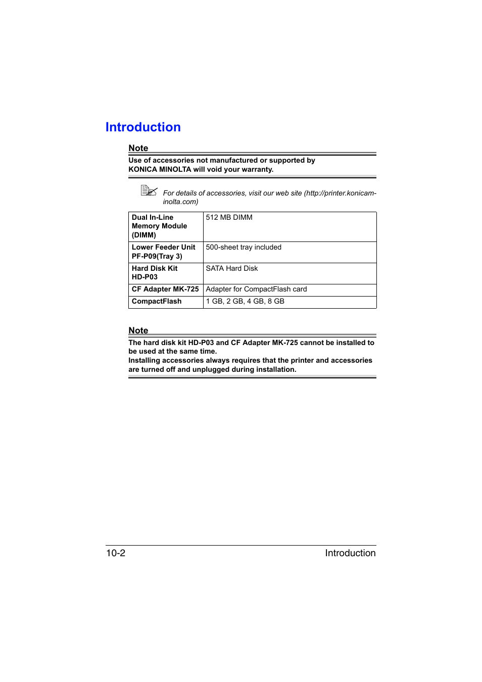 Introduction, Introduction -2 | Konica Minolta bizhub C35P User Manual | Page 253 / 280