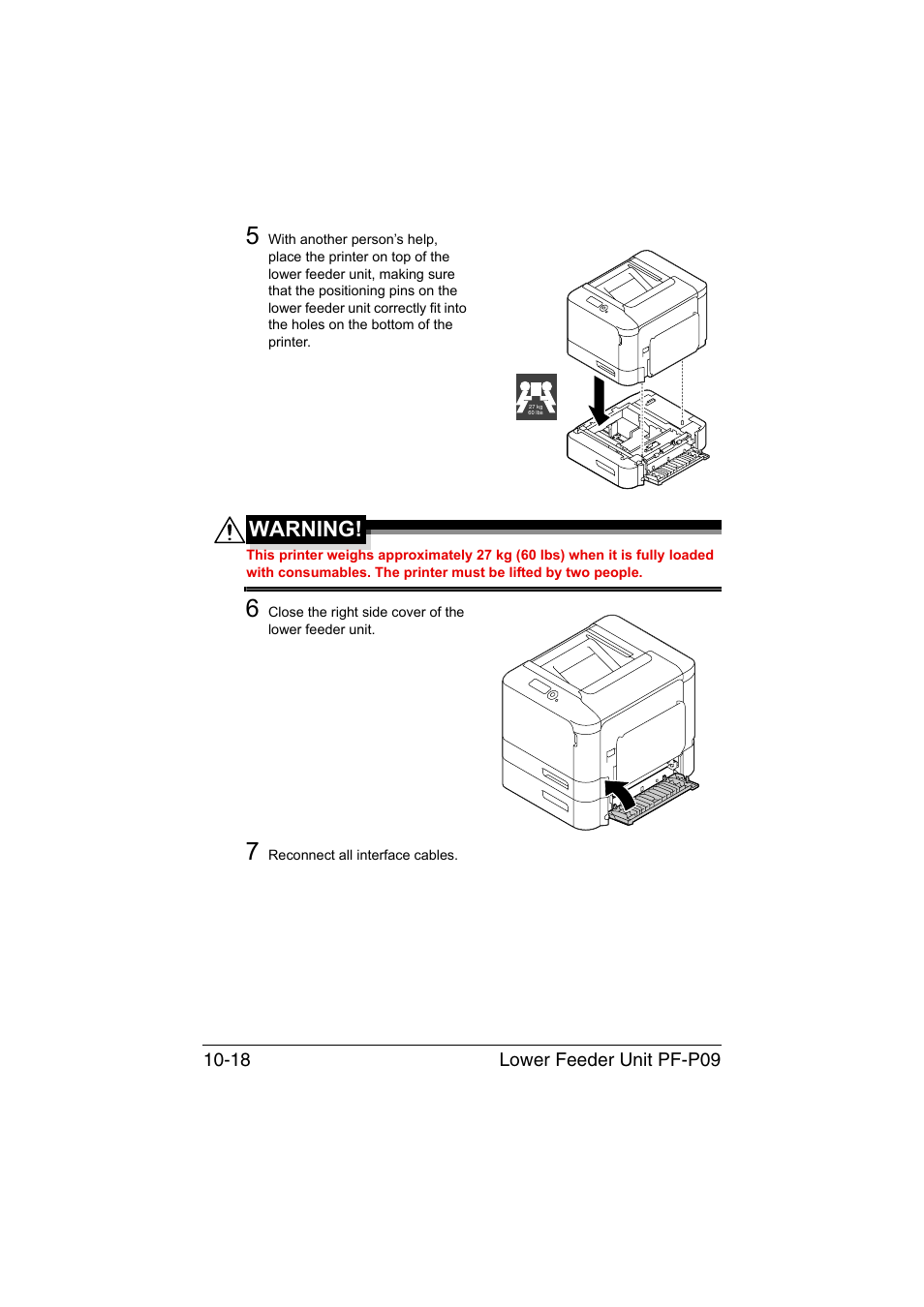 Warning | Konica Minolta bizhub C35P User Manual | Page 269 / 280