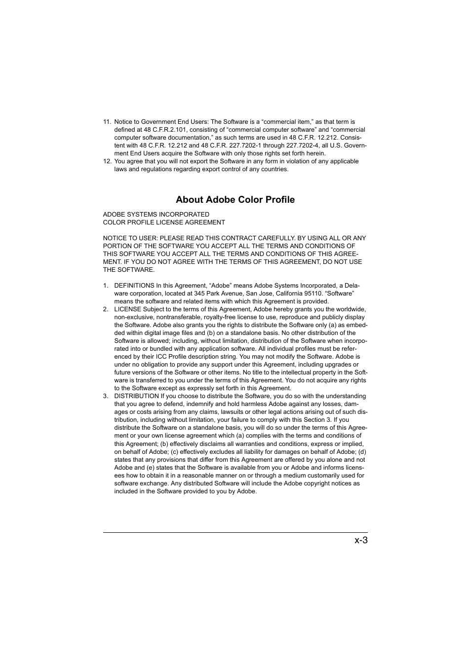 About adobe color profile | Konica Minolta bizhub C35P User Manual | Page 4 / 280