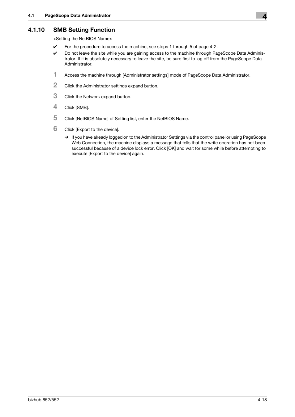 10 smb setting function, Smb setting function -18 | Konica Minolta bizhub Secure User Manual | Page 165 / 185