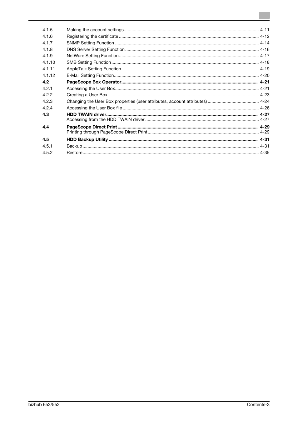 Konica Minolta bizhub Secure User Manual | Page 4 / 185