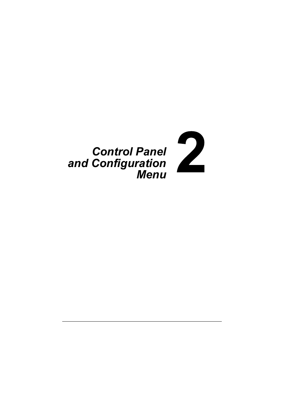 Ch.2 control panel and configuration menu, Control panel and configuration menu -1 | Konica Minolta magicolor 1680MF User Manual | Page 22 / 169