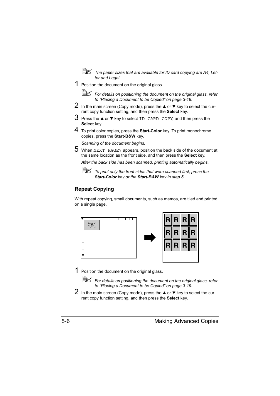 Repeat copying, Repeat copying -6 | Konica Minolta magicolor 1680MF User Manual | Page 75 / 169