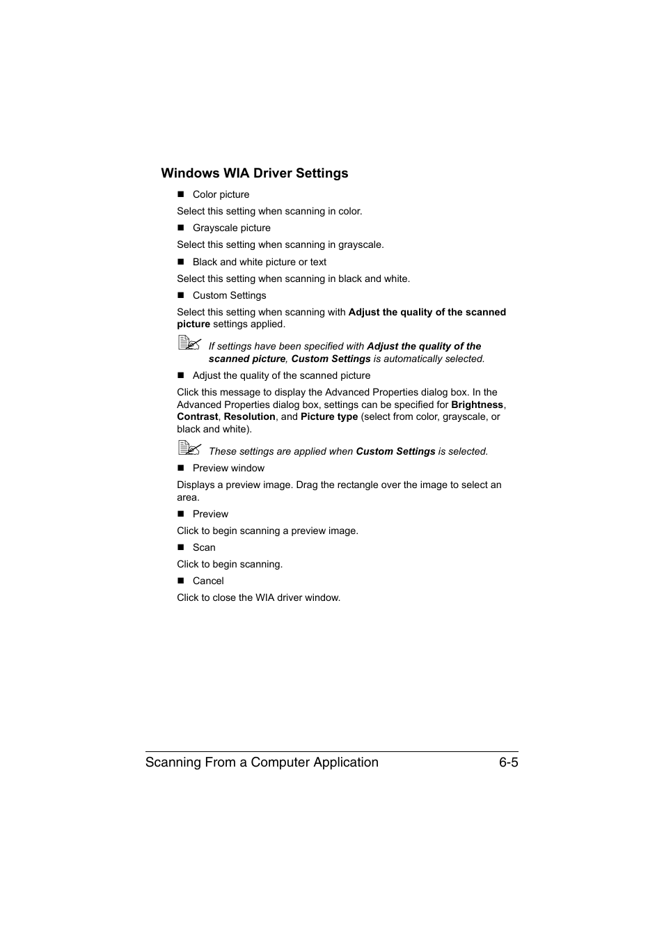 Windows wia driver settings, Windows wia driver settings -5 | Konica Minolta magicolor 1680MF User Manual | Page 82 / 169