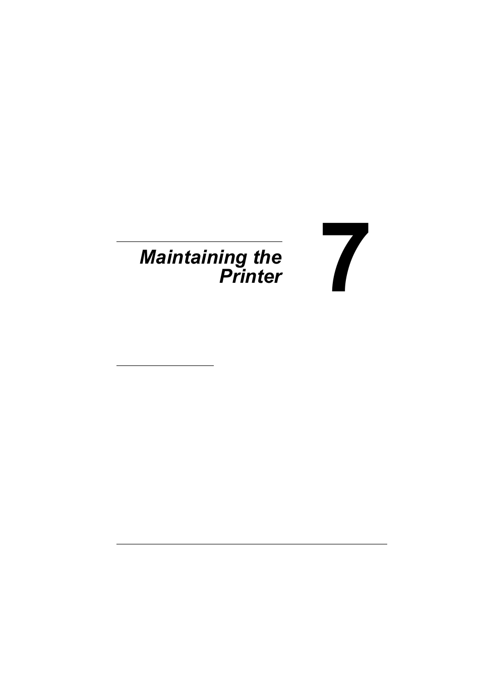 Maintaining the printer, 7 maintaining the printer | Konica Minolta Magicolor 5430 User Manual | Page 87 / 152