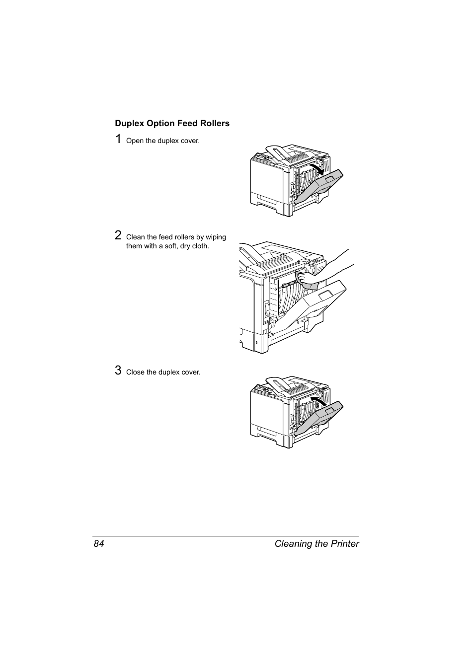 Duplex option feed rollers, Duplex option feed rollers 84 | Konica Minolta Magicolor 5430 User Manual | Page 92 / 152