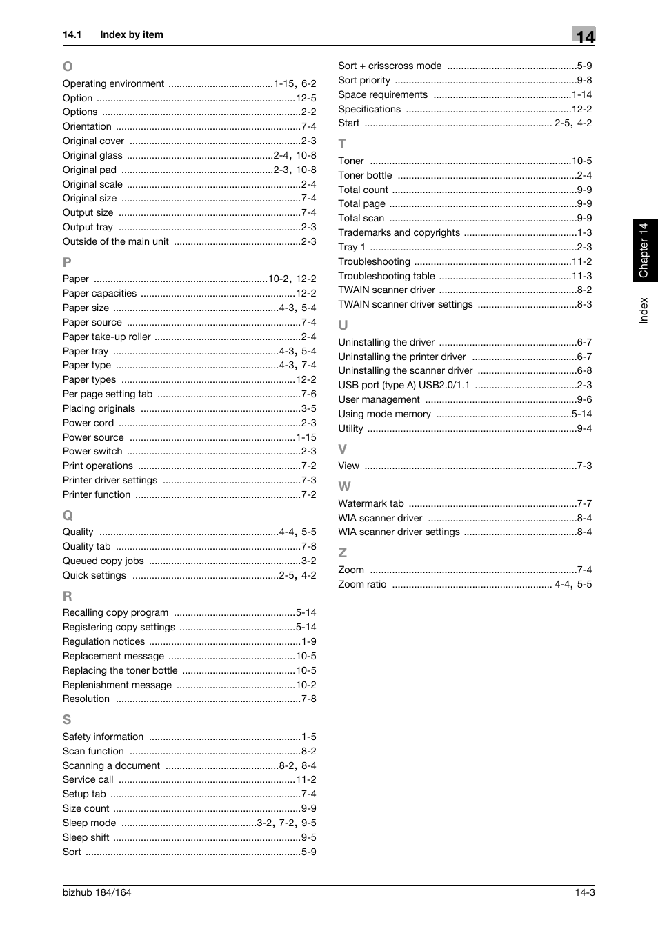 Konica Minolta bizhub 184 User Manual | Page 122 / 124