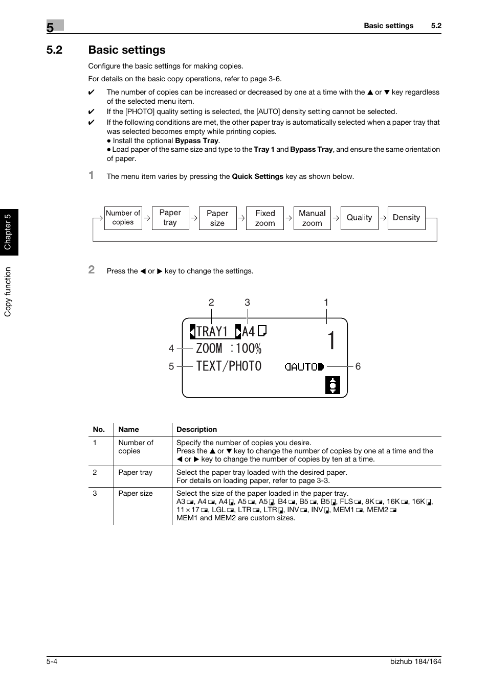 2 basic settings, Basic settings -4 | Konica Minolta bizhub 184 User Manual | Page 45 / 124