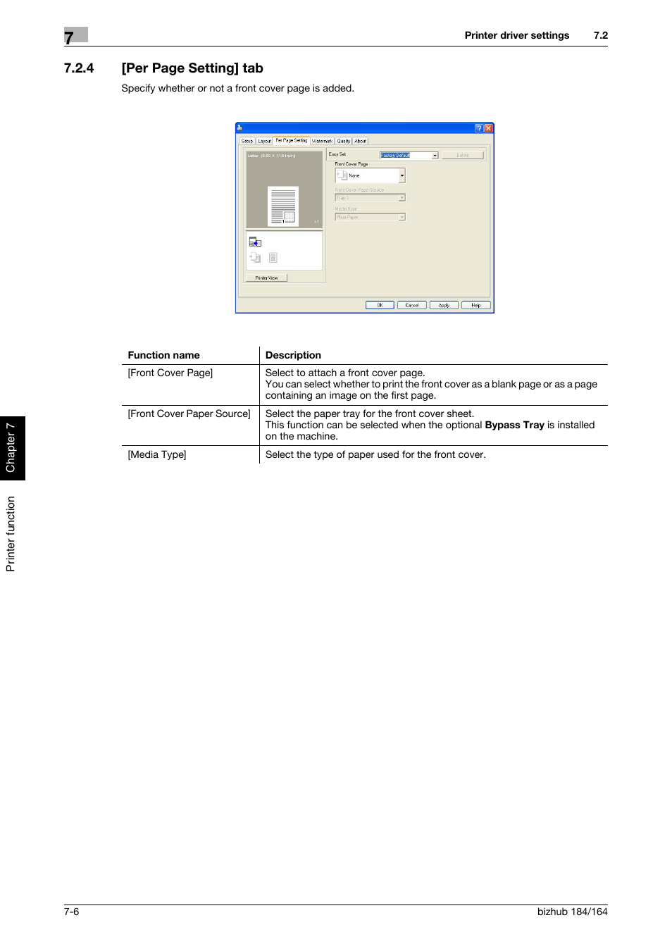 4 [per page setting] tab | Konica Minolta bizhub 184 User Manual | Page 71 / 124