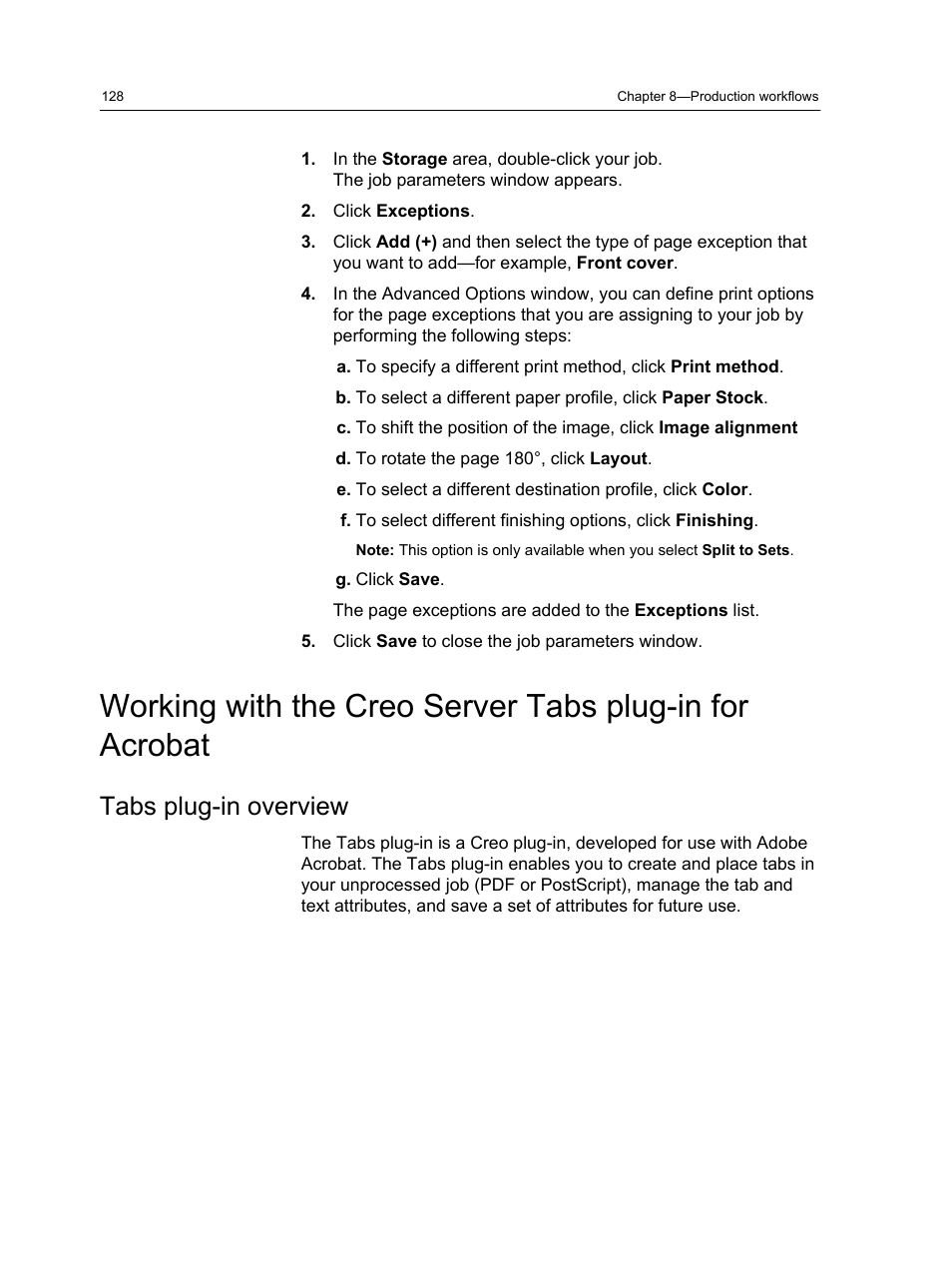 Tabs plug-in overview | Konica Minolta bizhub PRESS C1100 User Manual | Page 138 / 265