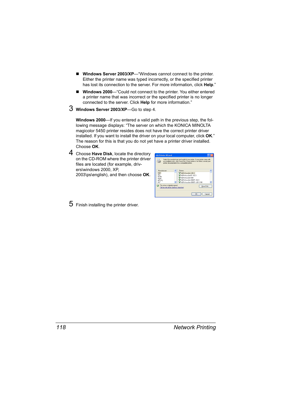 Konica Minolta Magicolor 5450 User Manual | Page 134 / 258