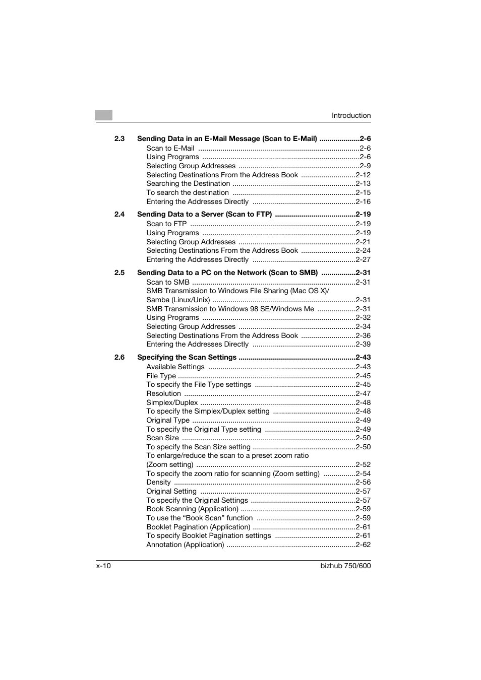 Konica Minolta bizhub 750 User Manual | Page 11 / 394