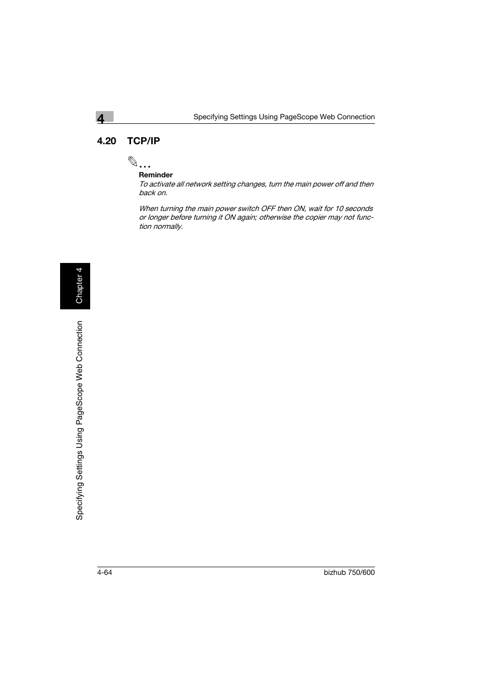 20 tcp/ip, Tcp/ip -64 | Konica Minolta bizhub 750 User Manual | Page 331 / 394