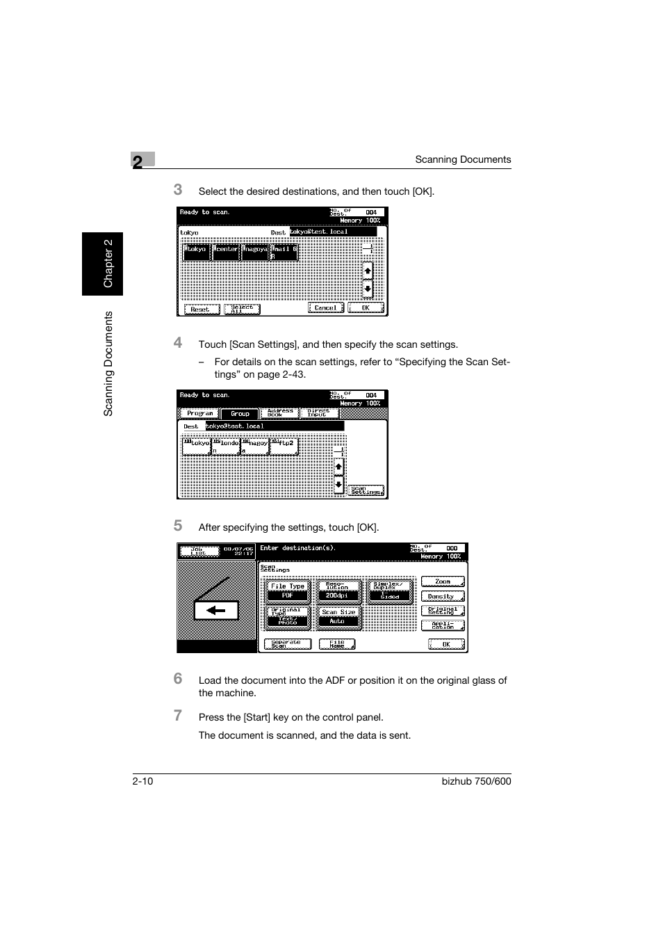 Konica Minolta bizhub 750 User Manual | Page 45 / 394