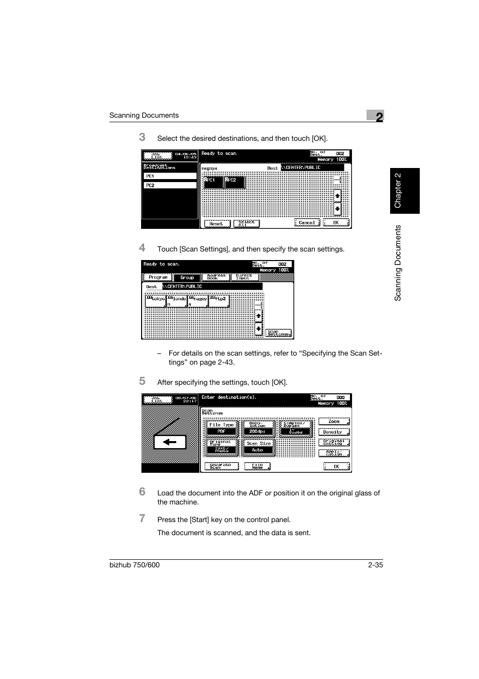 Konica Minolta bizhub 750 User Manual | Page 70 / 394