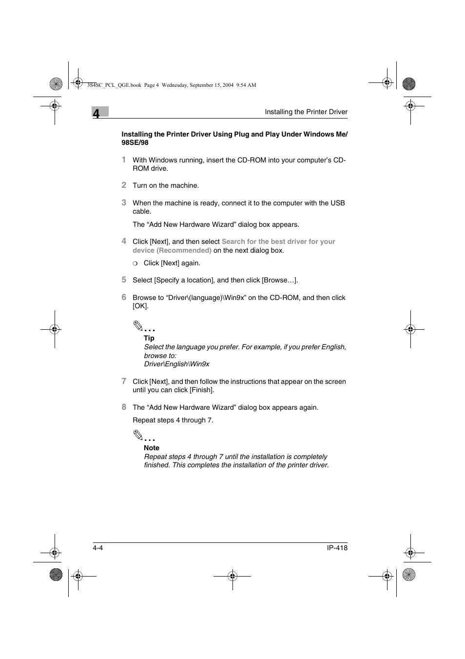 Konica Minolta 8050 User Manual | Page 23 / 34