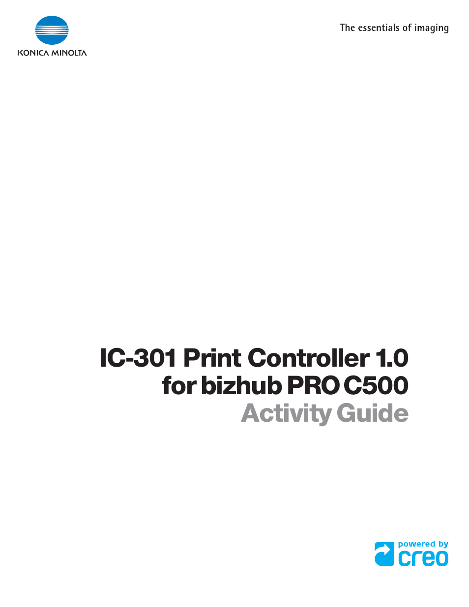 Konica Minolta bizhub PRO C500 User Manual | 62 pages