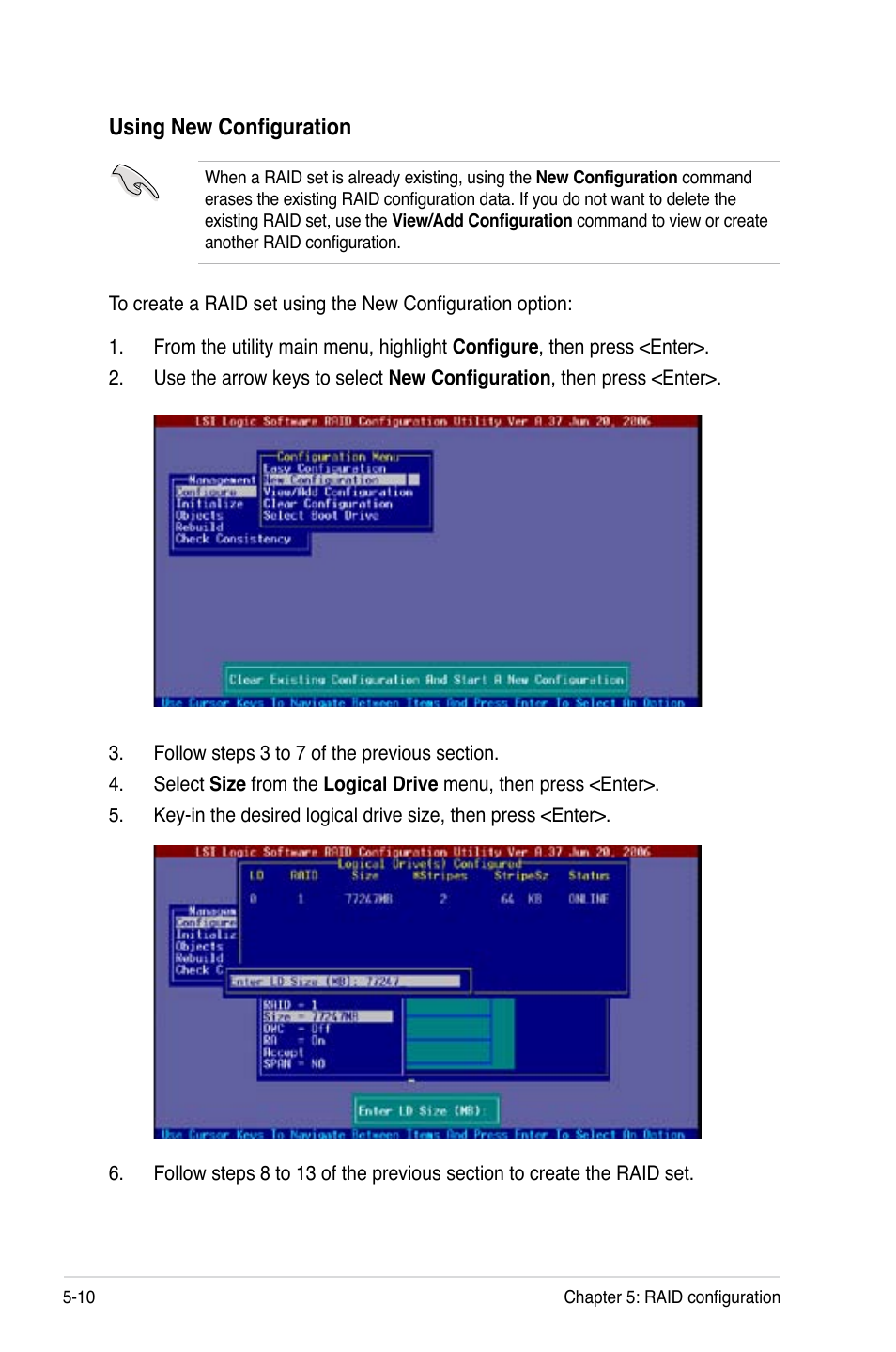 Using new configuration | Asus DSEB-DG/SAS User Manual | Page 116 / 202