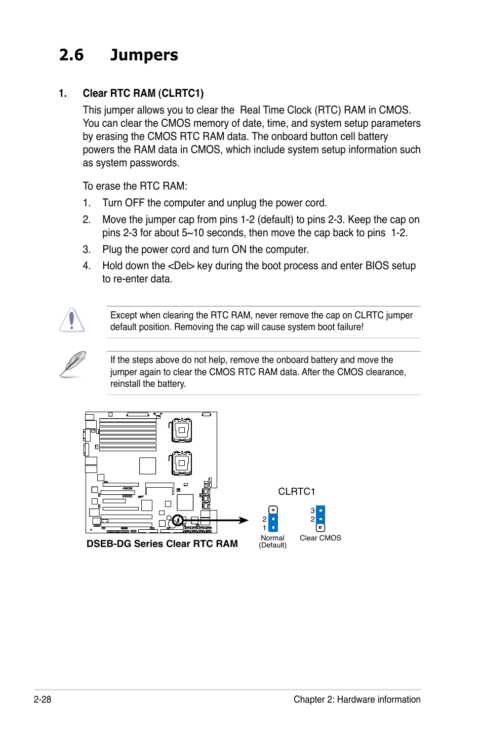 6 jumpers | Asus DSEB-DG/SAS User Manual | Page 48 / 202