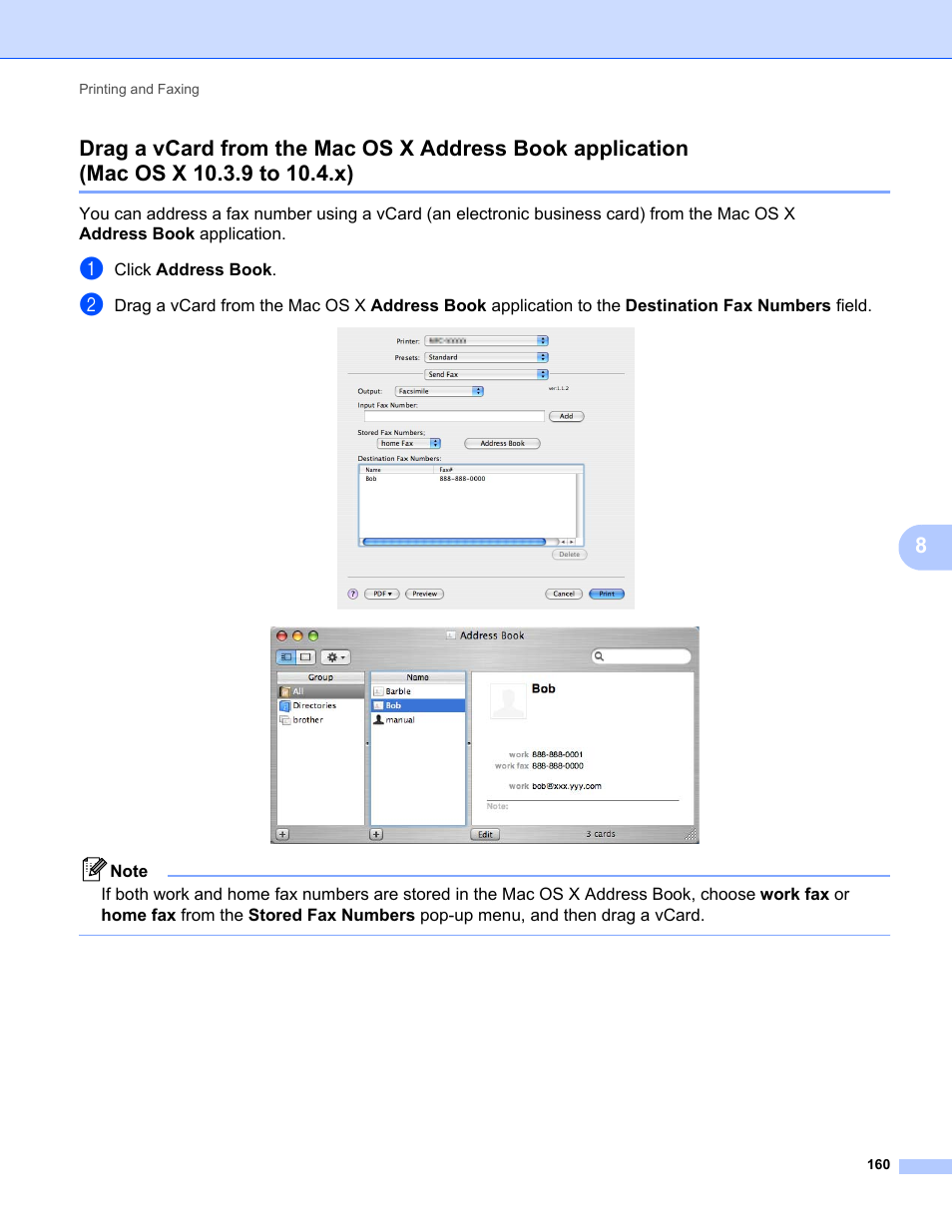 Mac os x 10.3.9 to 10.4.x) | Konica Minolta bizhub 20 User Manual | Page 168 / 227