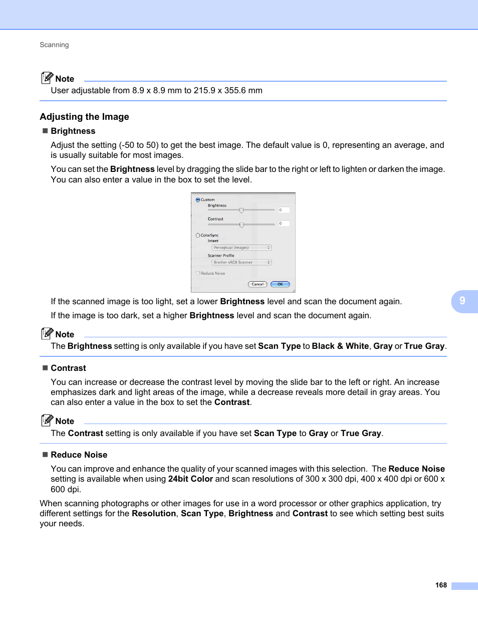 Adjusting the image | Konica Minolta bizhub 20 User Manual | Page 176 / 227