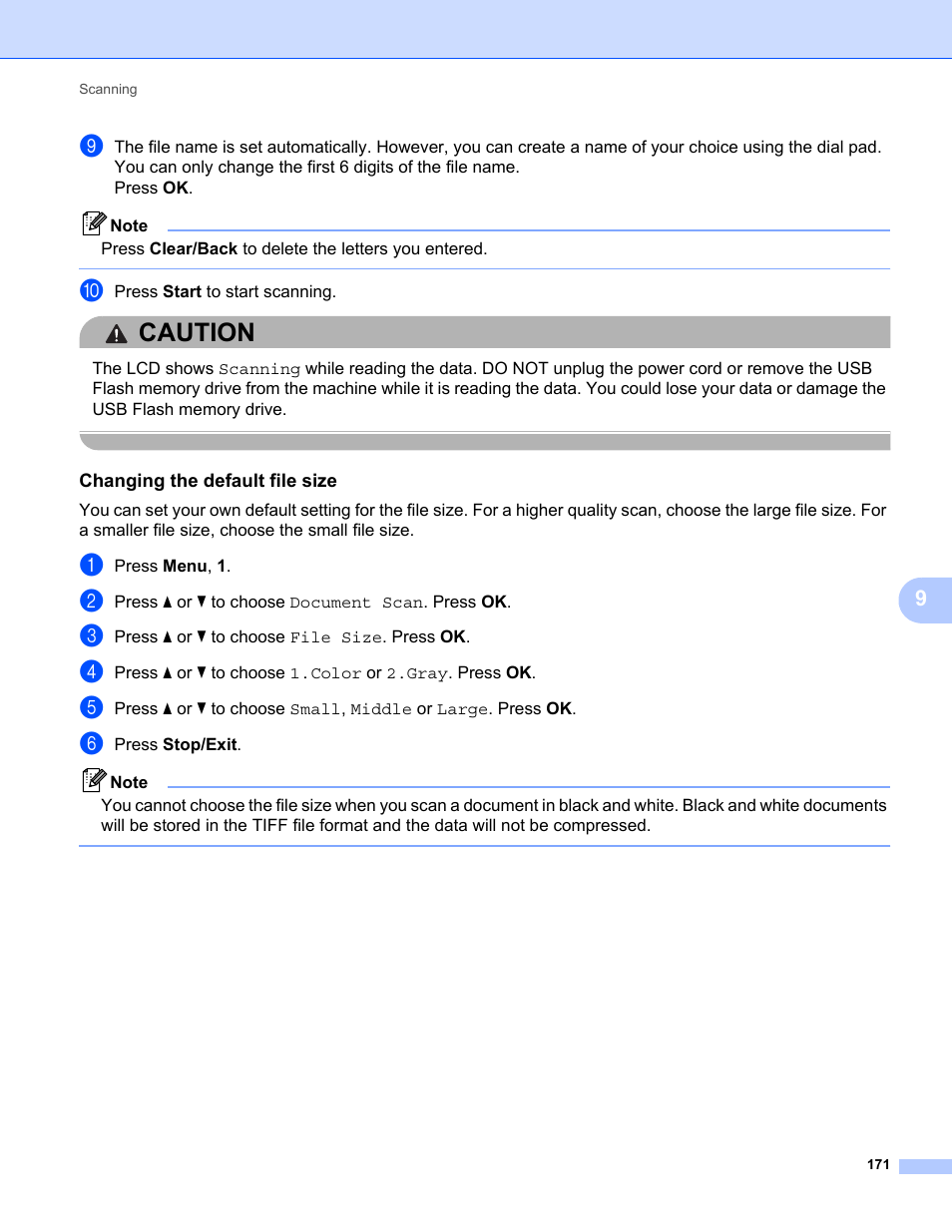 Caution | Konica Minolta bizhub 20 User Manual | Page 179 / 227