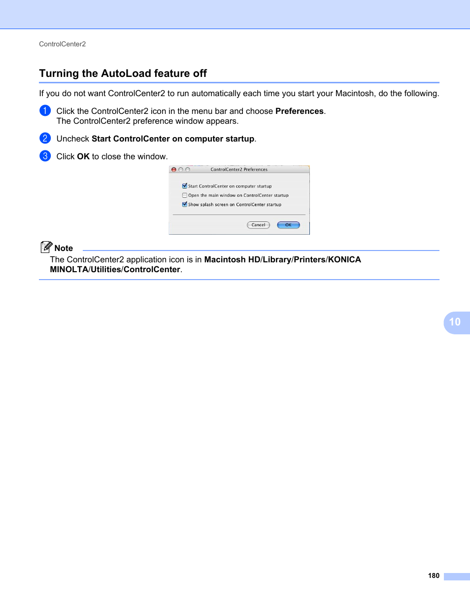 Turning the autoload feature off, 10 turning the autoload feature off | Konica Minolta bizhub 20 User Manual | Page 188 / 227