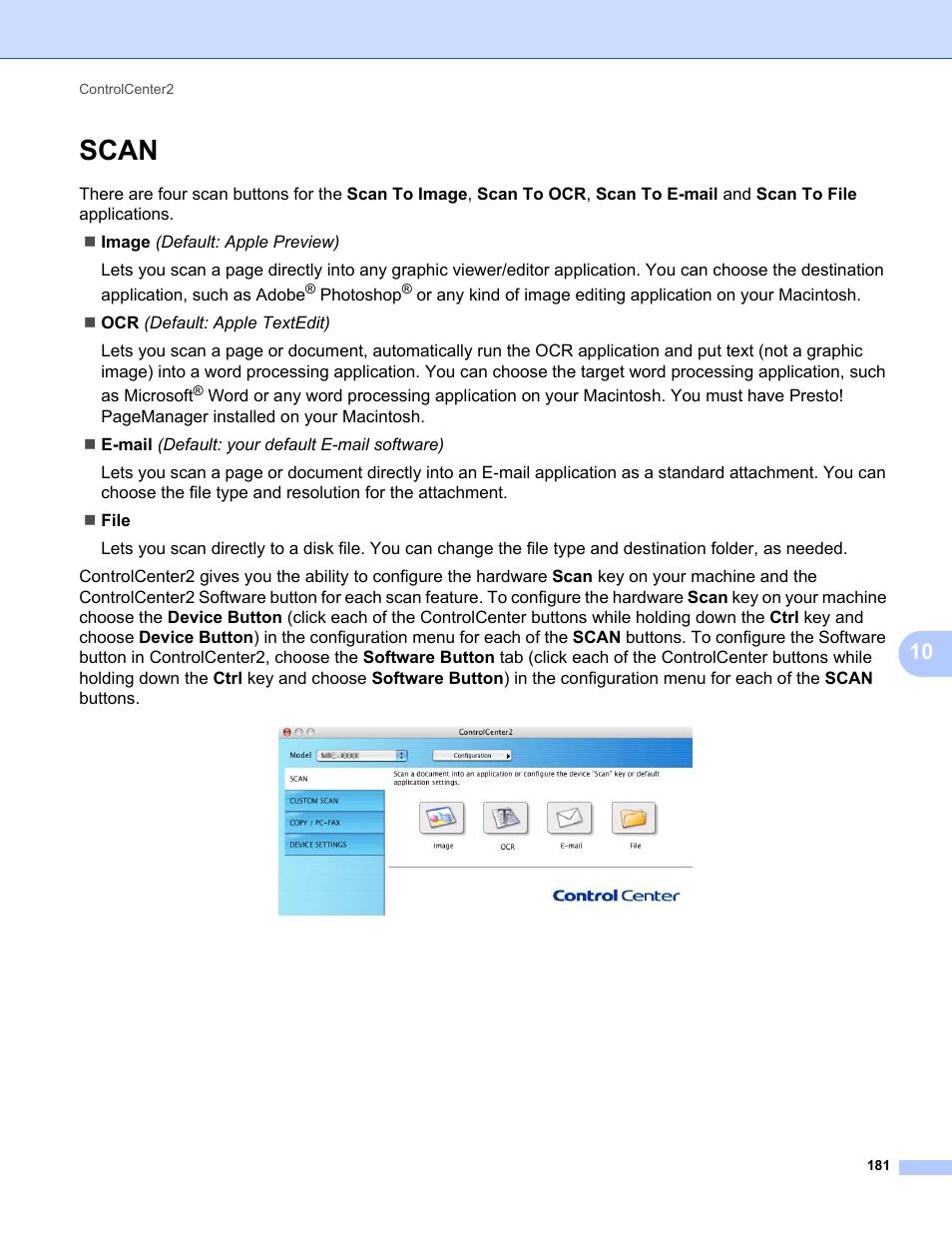 Scan | Konica Minolta bizhub 20 User Manual | Page 189 / 227