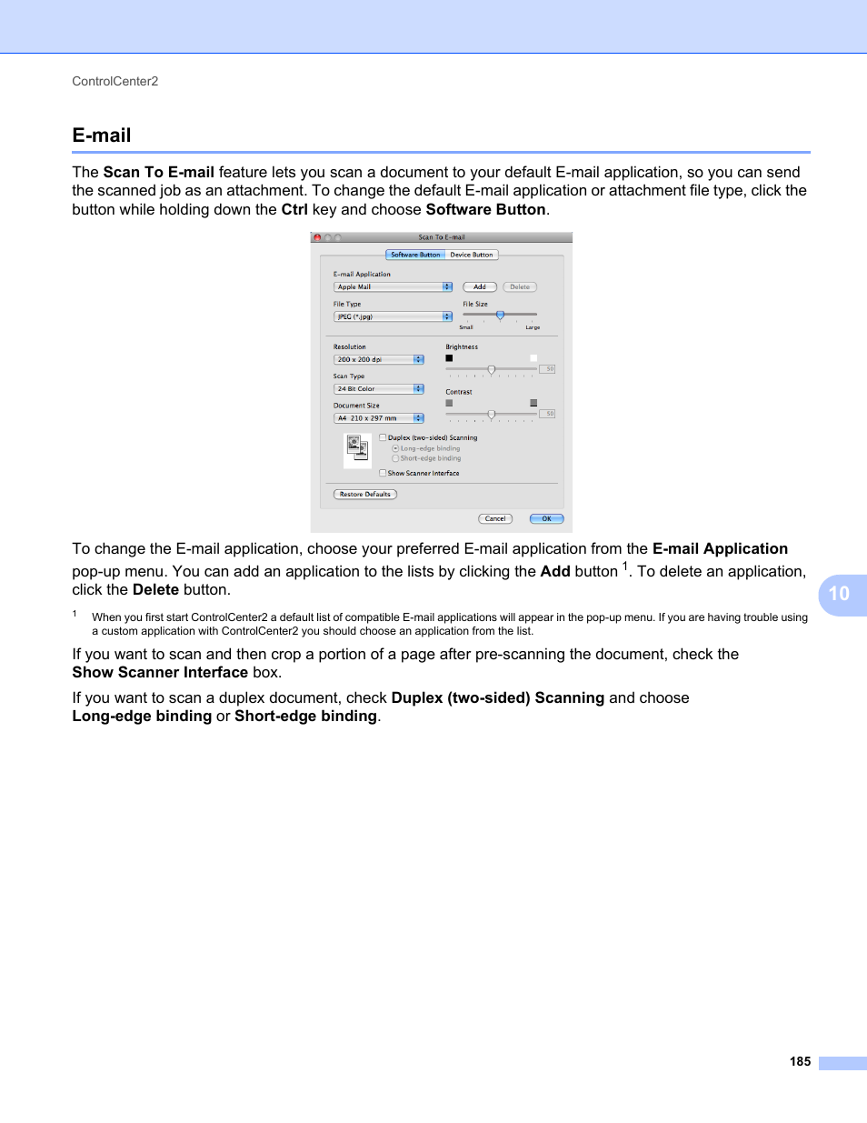 E-mail, 10 e-mail | Konica Minolta bizhub 20 User Manual | Page 193 / 227